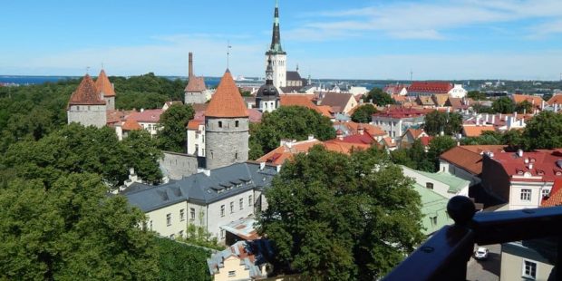 Нижний город в сердце Эстонии городе Таллине